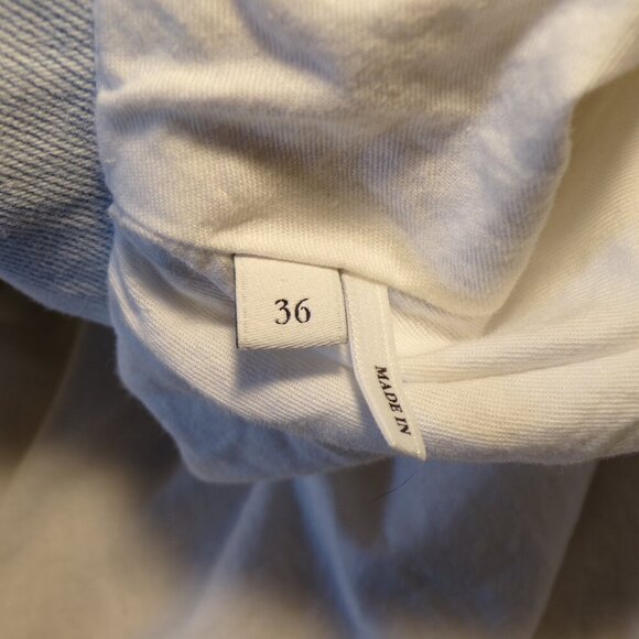 Sandro Paris Mella Tweed & Denim Button Down Mini Dress Size S #1297 - Picture 8 of 9